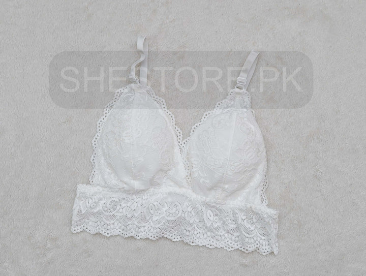 lace padded free size bra