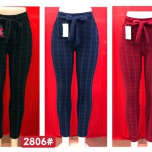 Ladies Check Jeggings